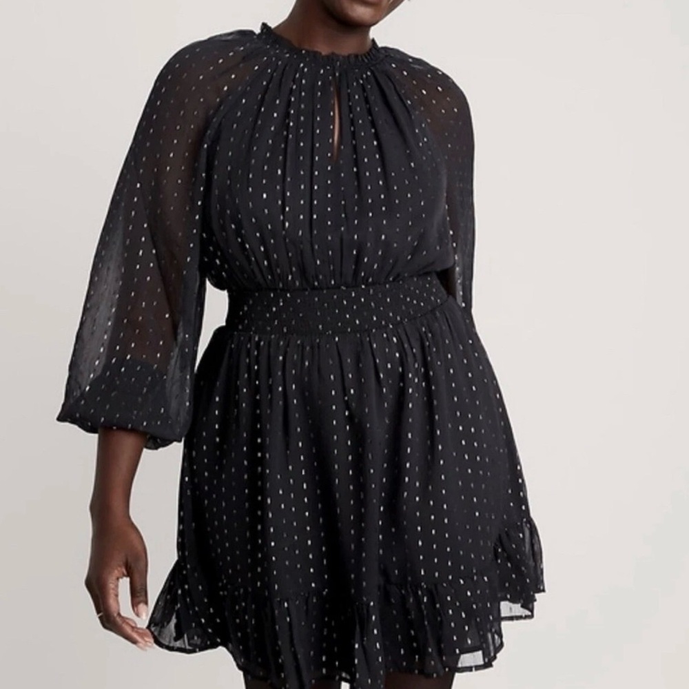 Old Navy black dress with Silver sparkle detail size 2XL